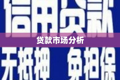 沙湾贷款市场分析