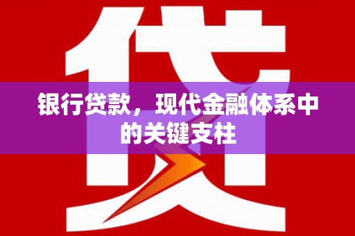 沙湾银行贷款，现代金融体系中的关键支柱