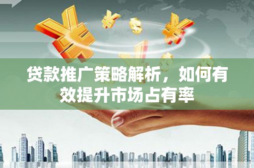沙湾贷款推广策略解析，如何有效提升市场占有率