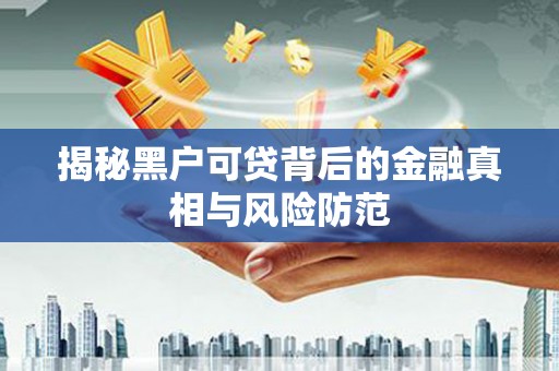沙湾揭秘黑户可贷背后的金融真相与风险防范