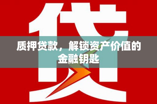 沙湾质押贷款，解锁资产价值的金融钥匙