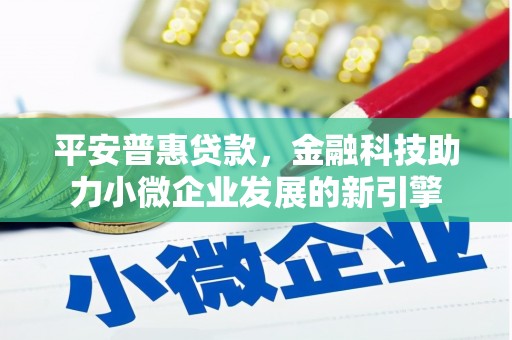 沙湾平安普惠贷款，金融科技助力小微企业发展的新引擎