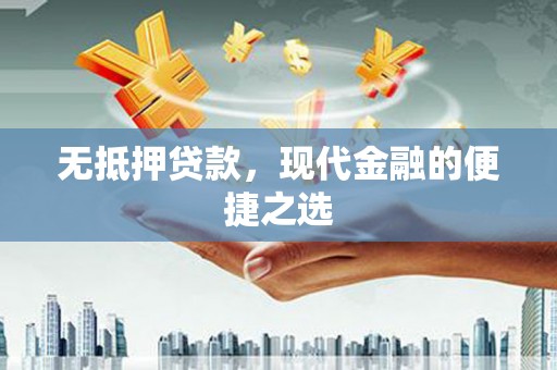 沙湾无抵押贷款，现代金融的便捷之选