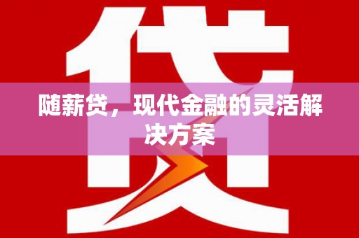 沙湾随薪贷，现代金融的灵活解决方案