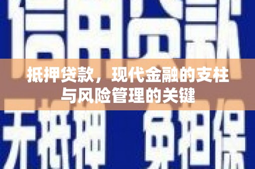 沙湾抵押贷款，现代金融的支柱与风险管理的关键