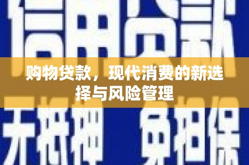 沙湾购物贷款，现代消费的新选择与风险管理