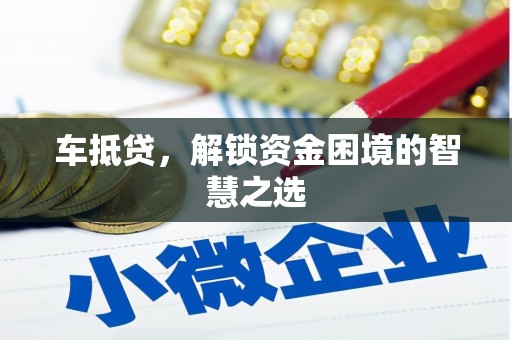 沙湾车抵贷，解锁资金困境的智慧之选