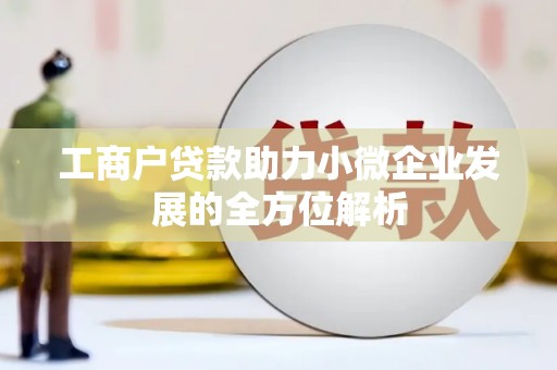 沙湾工商户贷款助力小微企业发展的全方位解析