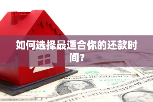 沙湾如何选择最适合你的还款时间？