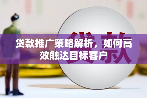 沙湾贷款推广策略解析，如何高效触达目标客户