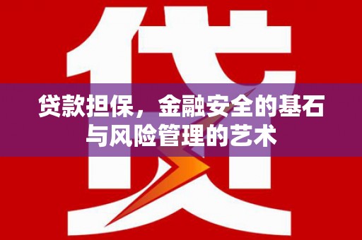 沙湾贷款担保，金融安全的基石与风险管理的艺术