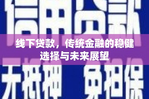沙湾线下贷款，传统金融的稳健选择与未来展望