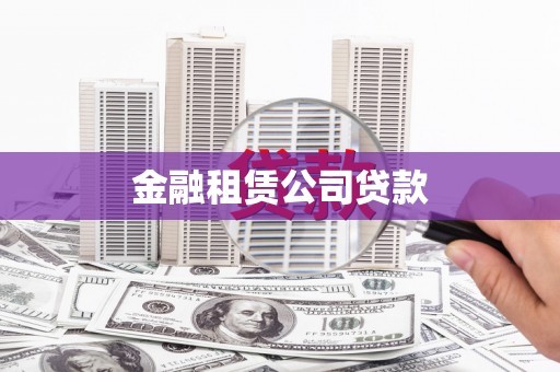 沙湾金融租赁公司贷款