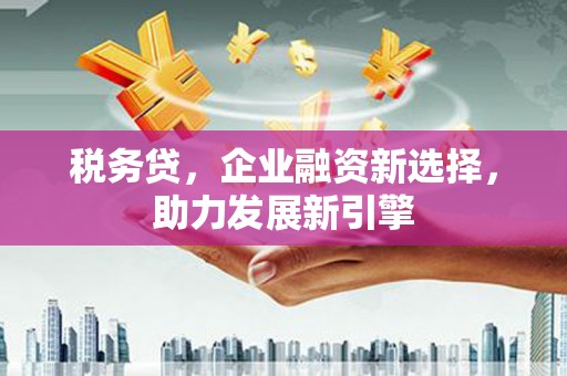沙湾税务贷，企业融资新选择，助力发展新引擎