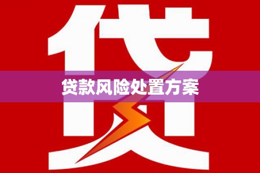 沙湾贷款风险处置方案