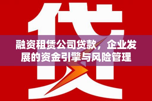 沙湾融资租赁公司贷款，企业发展的资金引擎与风险管理