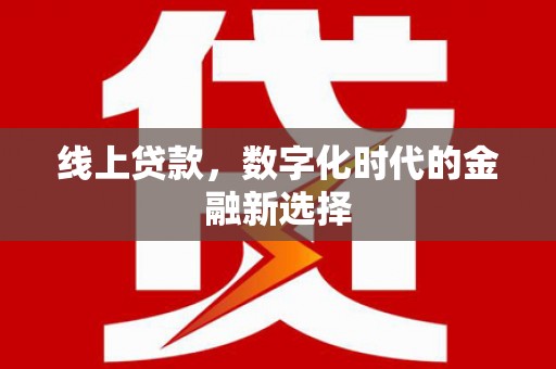 沙湾线上贷款，数字化时代的金融新选择