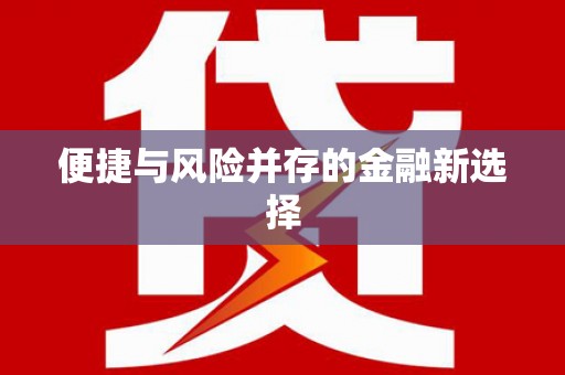 沙湾便捷与风险并存的金融新选择
