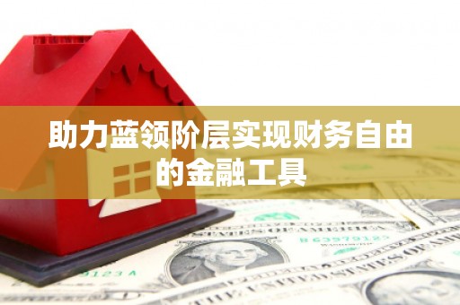 沙湾助力蓝领阶层实现财务自由的金融工具