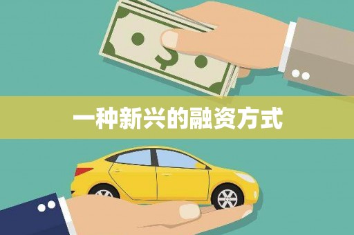 沙湾一种新兴的融资方式