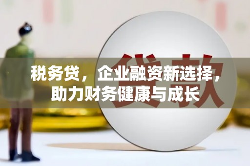 沙湾税务贷，企业融资新选择，助力财务健康与成长